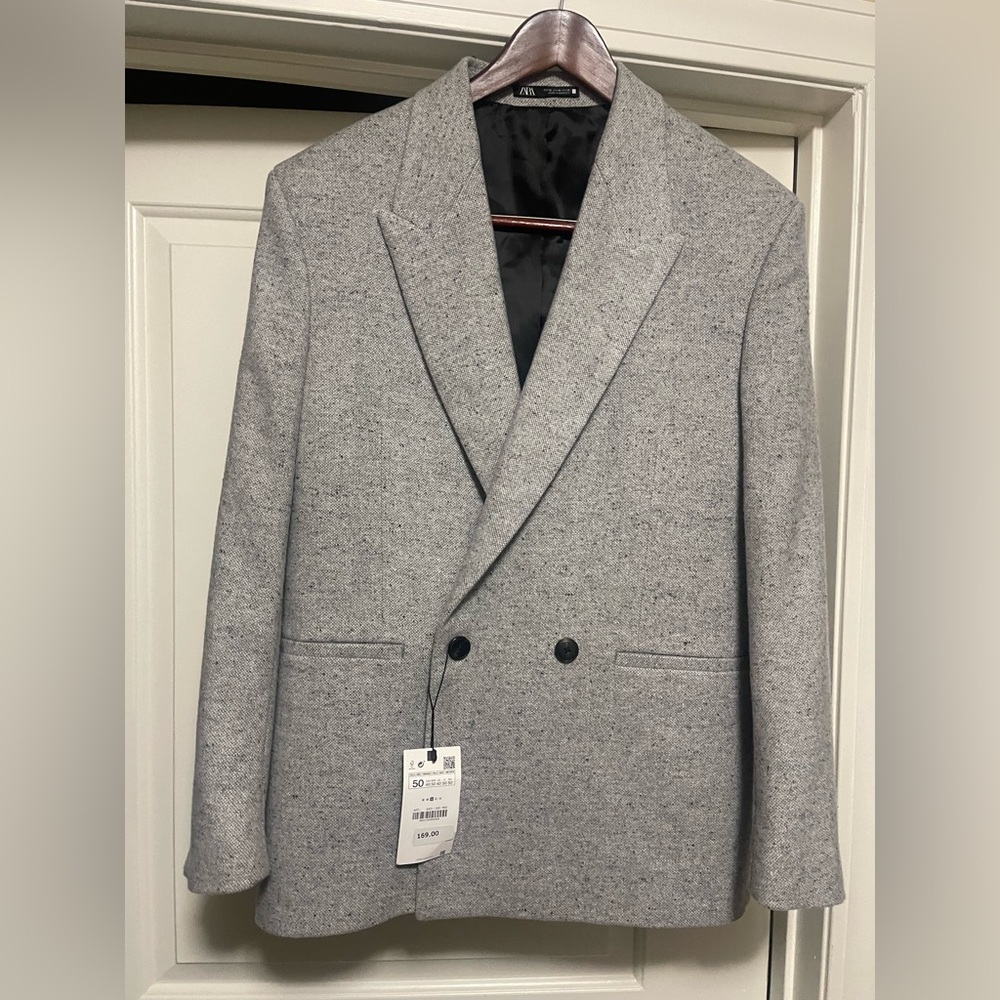 Gray Zara Men Blazer